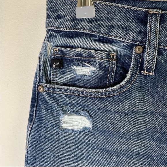KANCAN Kerrington Distressed High Rise Mom Jeans size 27 - Picture 10 of 12